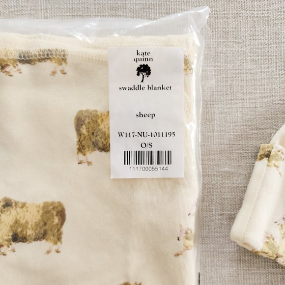 Kate Quinn Sheep Set Swaddle, Bodysuit, Panda Pants and Hat - Picture 5 of 16